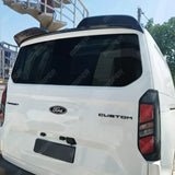 Ford Transit Custom 2023+ Trend & Limited Tailgate Rear Roof Spoiler - Gloss Black Rear Spoilers