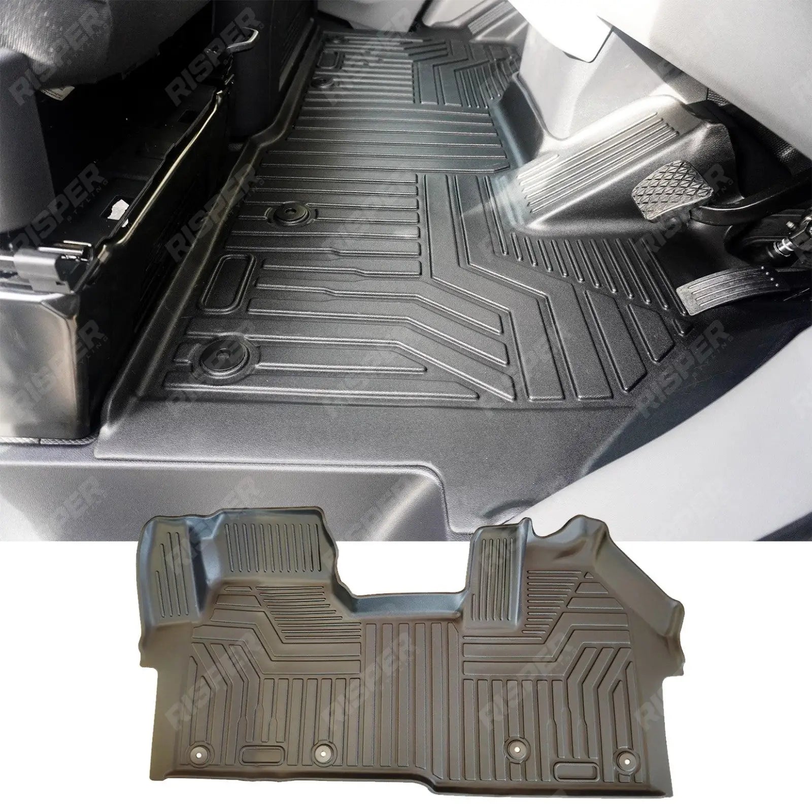 Ford Transit Custom 2024 on Automatic Mud Block Tailored Floor Mat 1 Piece