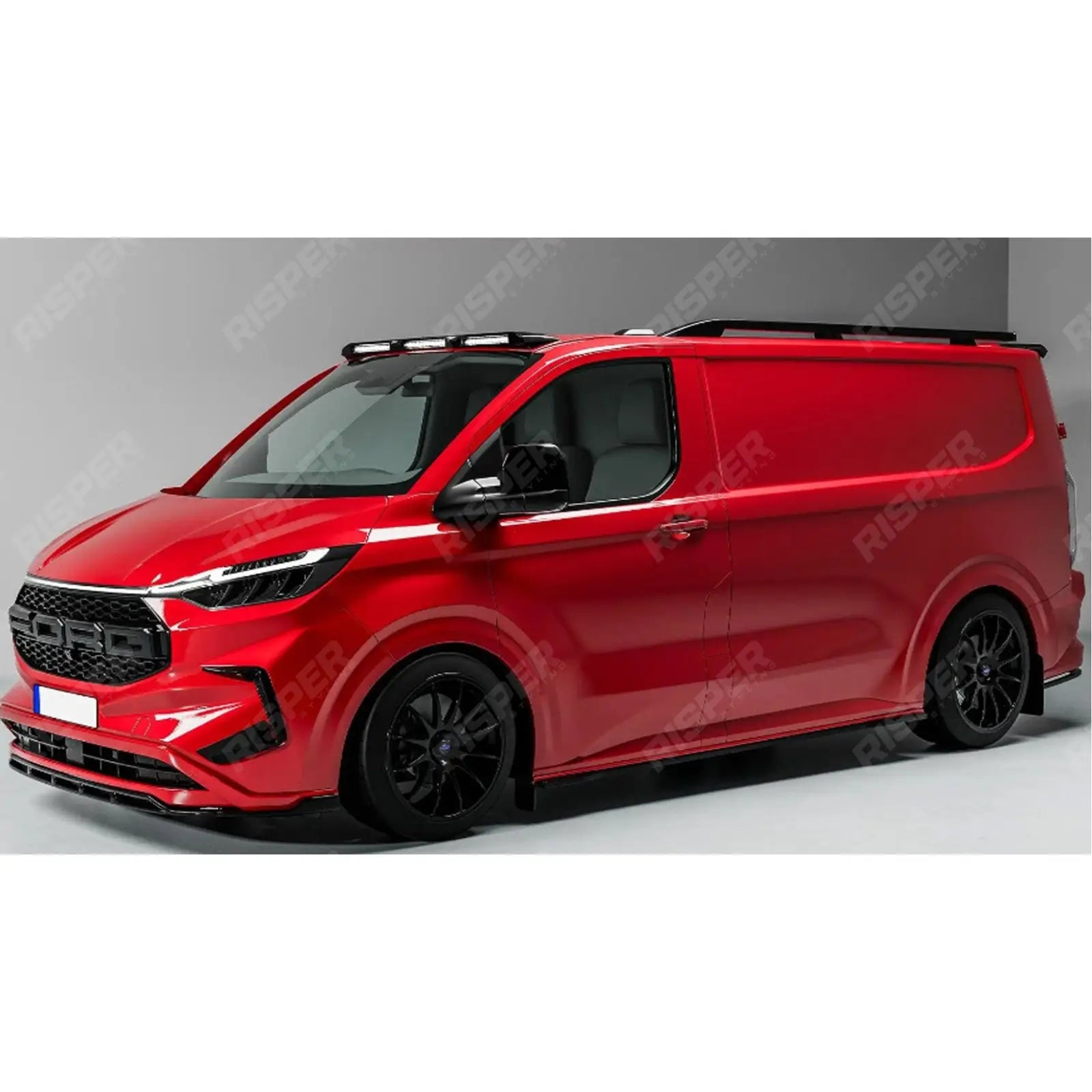 Ford Transit Custom 2024+ SWB Sport Style Roof Rails In Black
