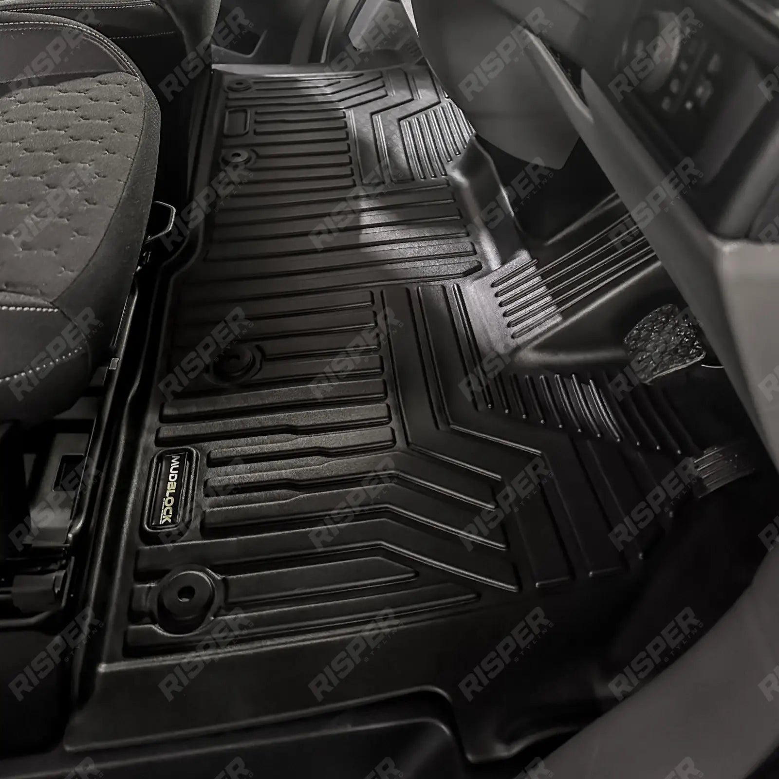 Ford Transit Custom Double Cab 2023 On Automatic Version Tailored Mudblock Front Mat Floor Mats