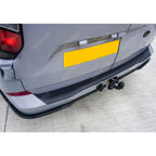Ford Transit Custom MK2 2024+ Rear Bumper Protector Black Matte Texture Barn Door