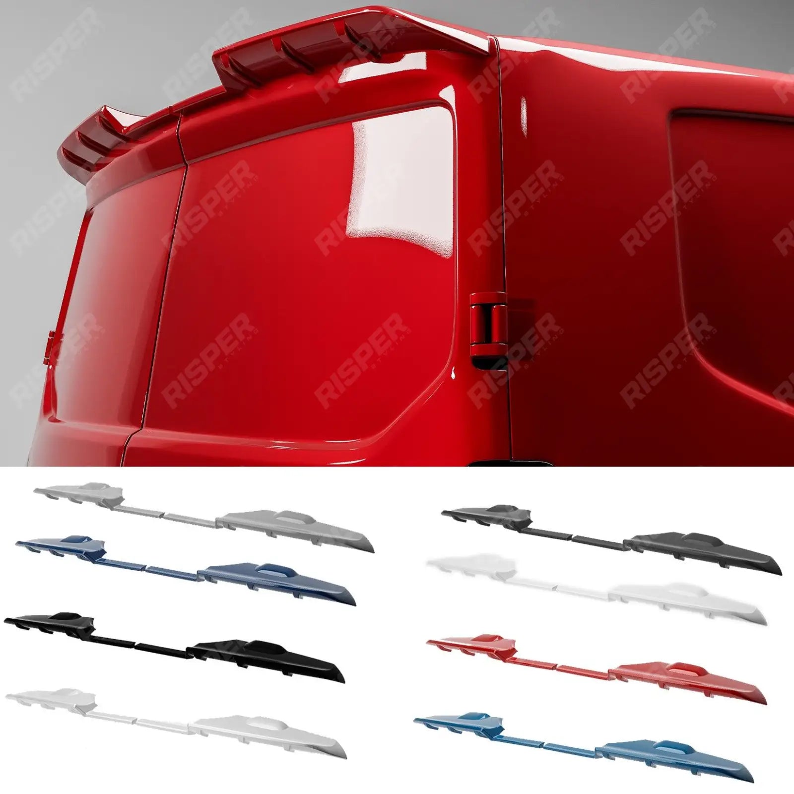 Ford Transit Custom MK2 2024+ Barn Door V1 Spoiler Colour Coded Rear Spoilers Main image
