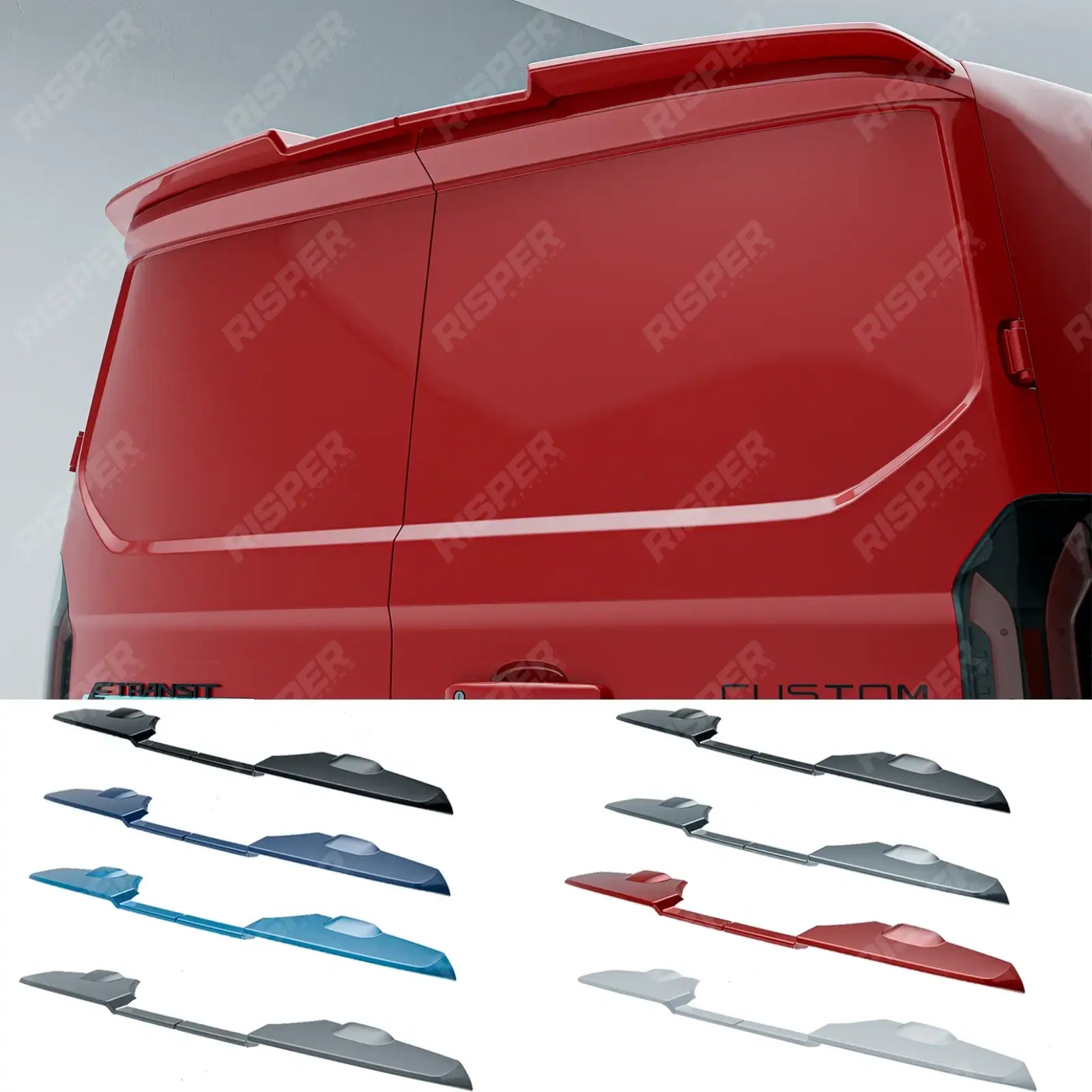 Ford Transit Custom MK2 2024+ Barn Door V2 Spoiler Colour Coded Spoiler Main image