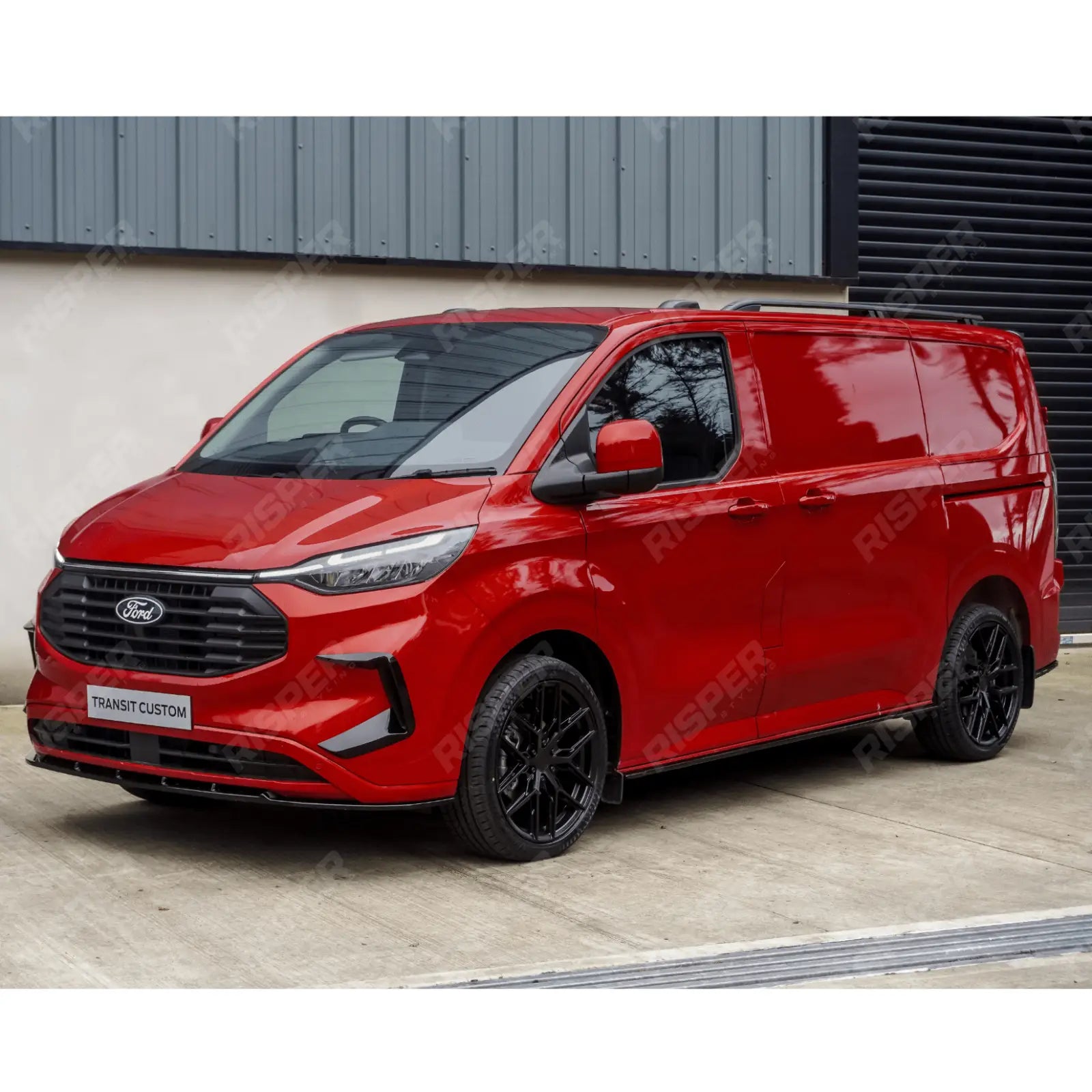 Ford Transit Custom MK2 2024 On Front Aero Canard Loops In Gloss Black