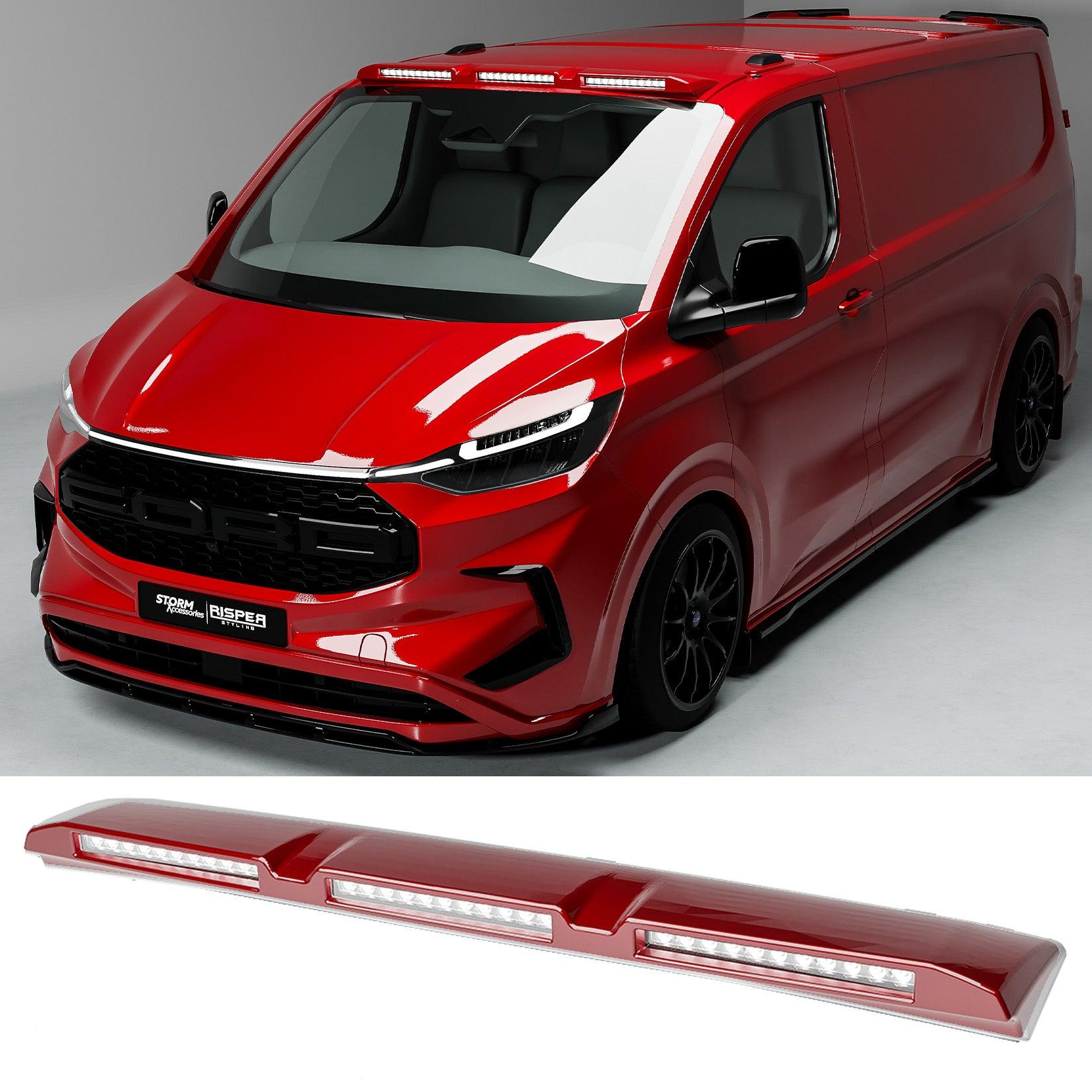 Ford Transit Custom MK2 2024 on Luminex Roof Light Pod With Amber Strobe Colour Coded