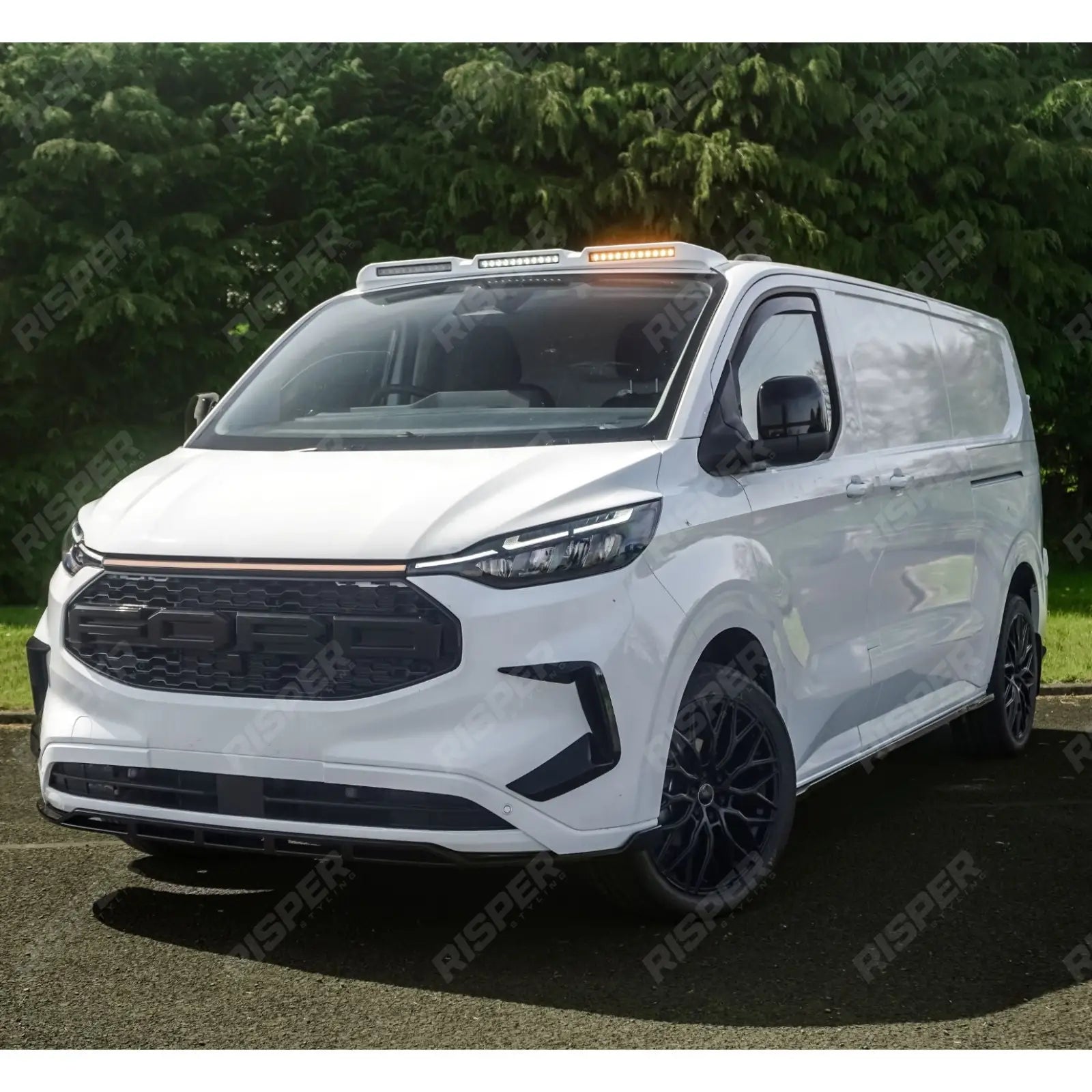 Ford Transit Custom MK2 2024 on Luminex Roof Light Pod With Amber Strobe Colour Coded Lights