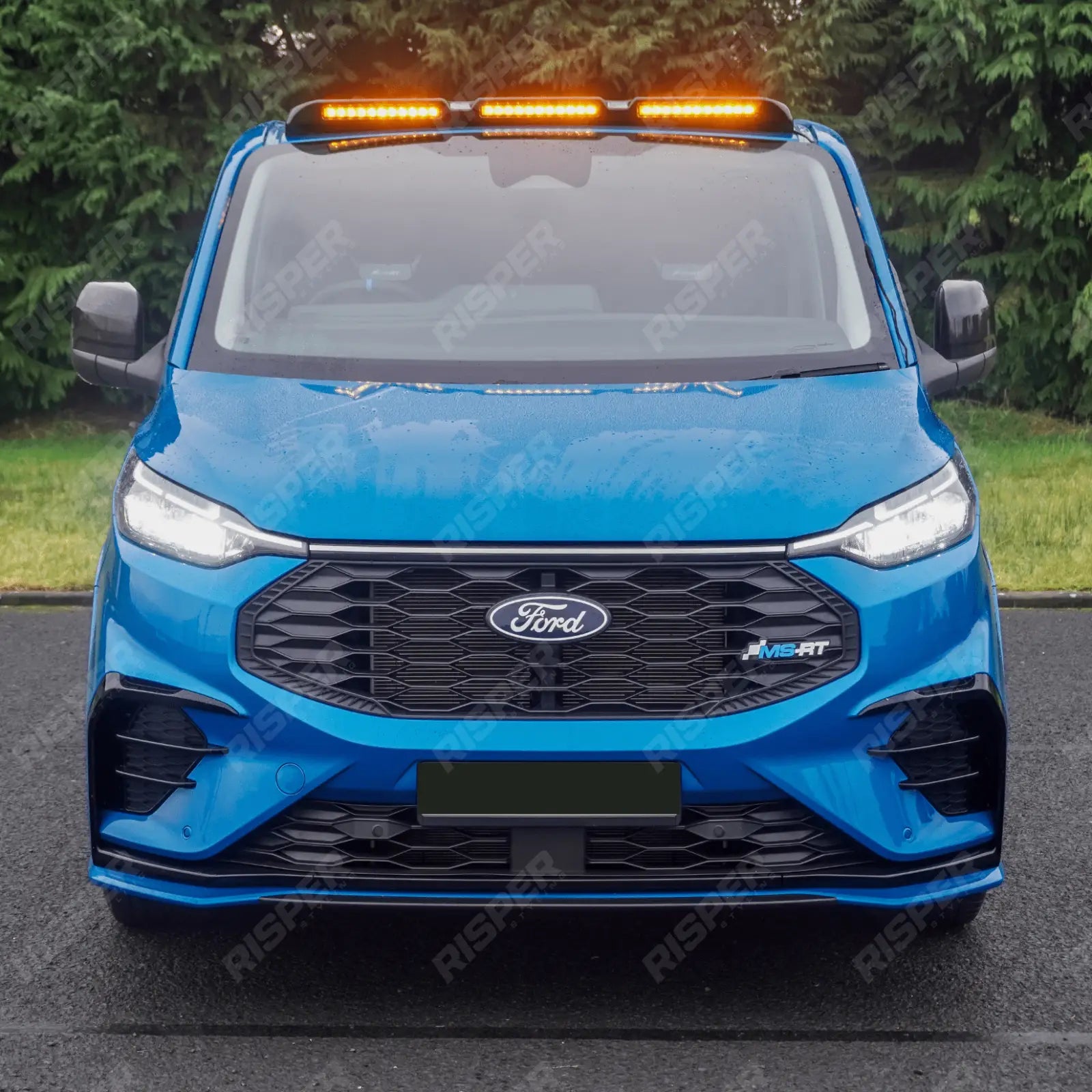 Ford Transit Custom MK2 2024 on Luminex Roof Light Pod With Amber Strobe Colour Coded