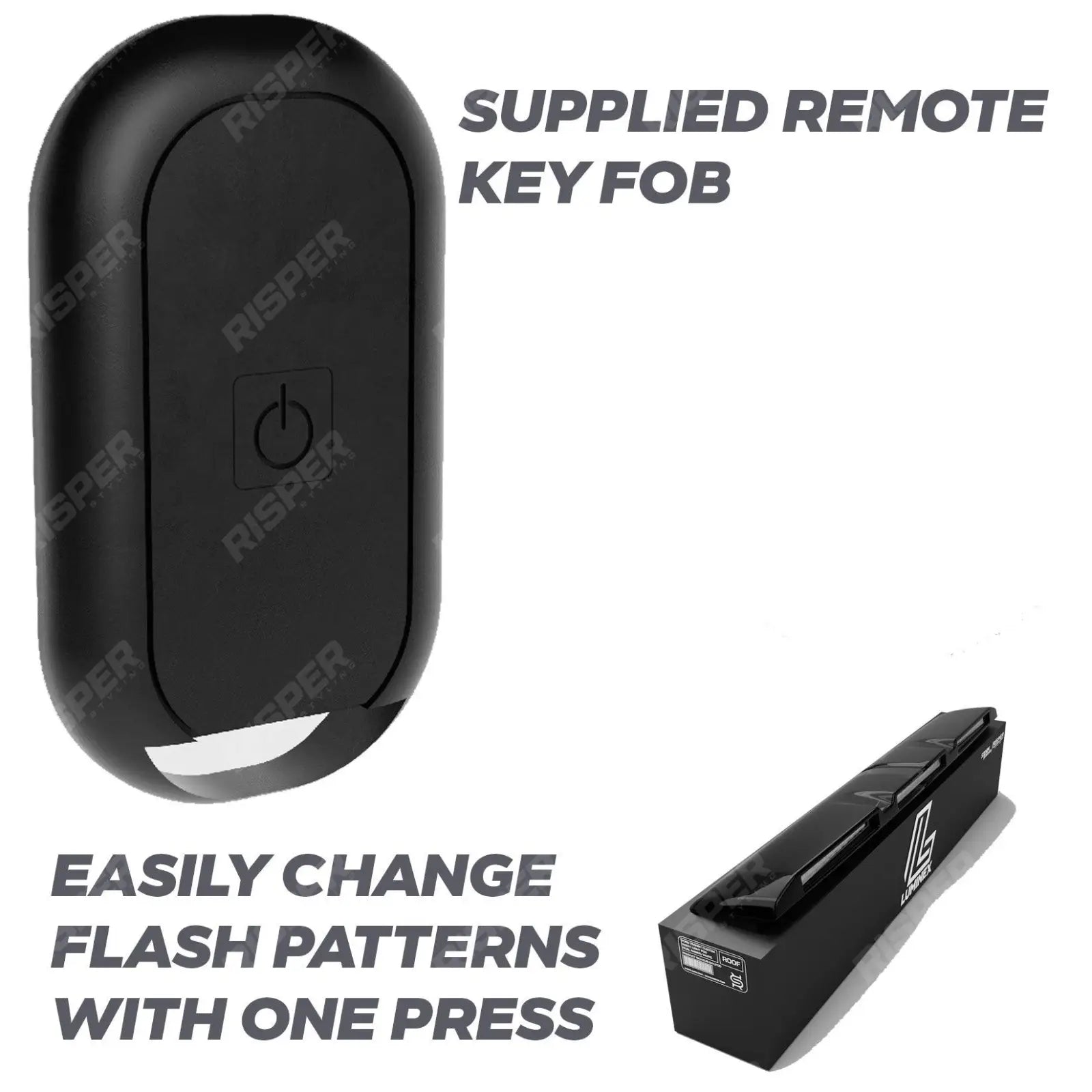 Ford Transit Custom MK2 2024 on Luminex Roof Light Pod With Amber Strobe Colour Coded