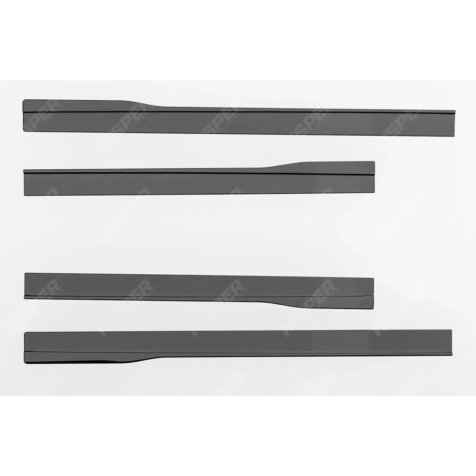 Ford Transit Custom MK2 2024 on LWB Side Skirt Splitters V2 In Gloss Black Side Skirts