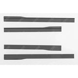 Ford Transit Custom MK2 2024 on LWB Side Skirt Splitters V2 In Gloss Black Side Skirts