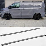 Ford Transit Custom MK2 2024 on LWB Side Skirt Splitters V2 In Gloss Black Side Skirts