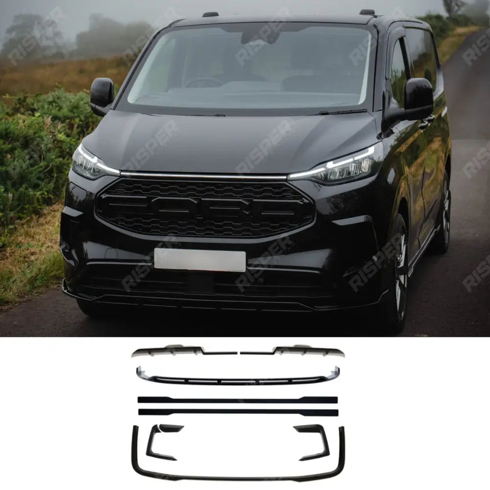 Ford Transit Custom MK2 2024 on PHEV Full Low Line Aero Kit In Gloss Black Aero Kit
