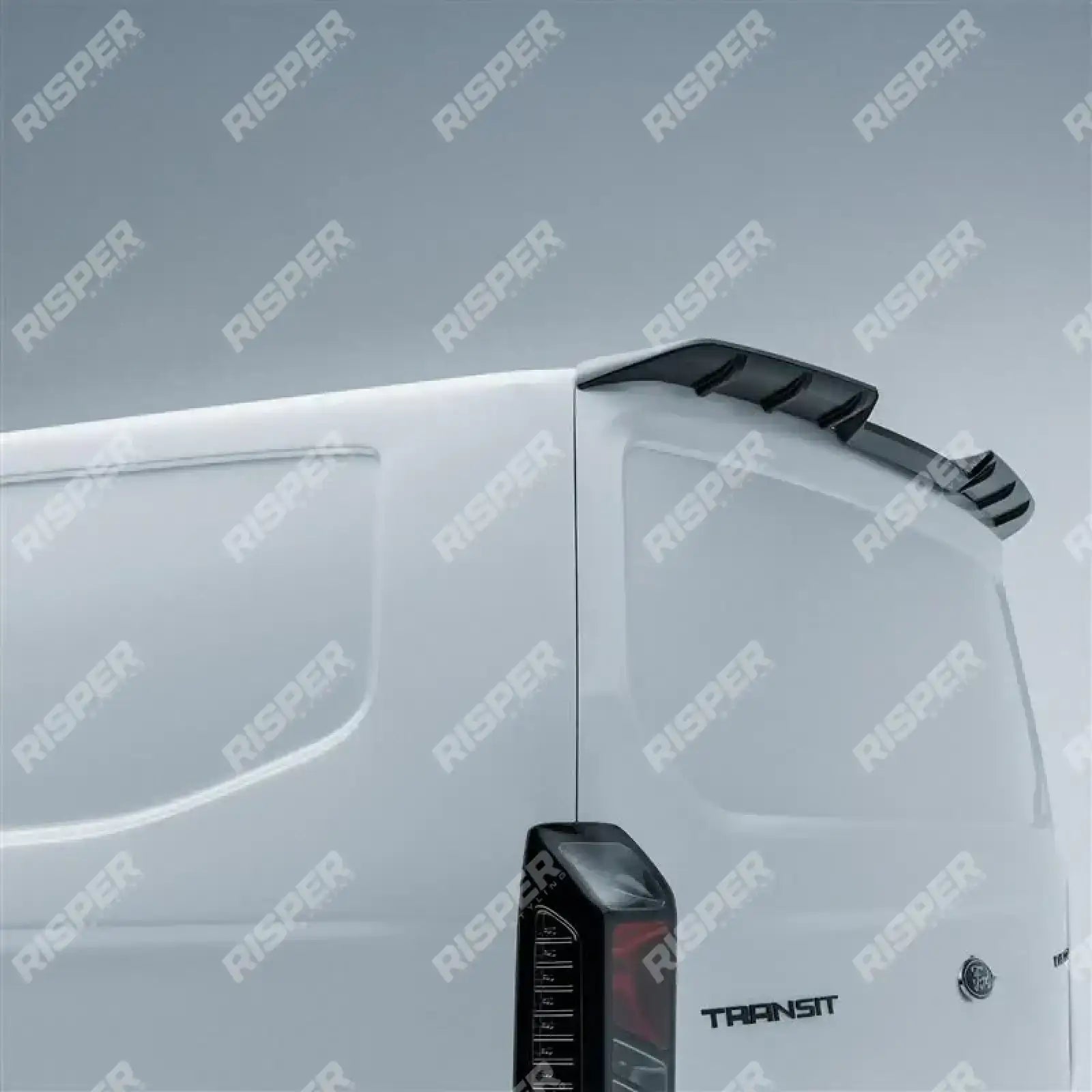 Ford Transit Custom 2023+ Rear Tailgate Spoiler In Gloss Black Rear Spoilers