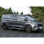 Ford Transit E Custom & PHEV MK2 2024 on Front Aero Canard Loops In Gloss Black Body Trims