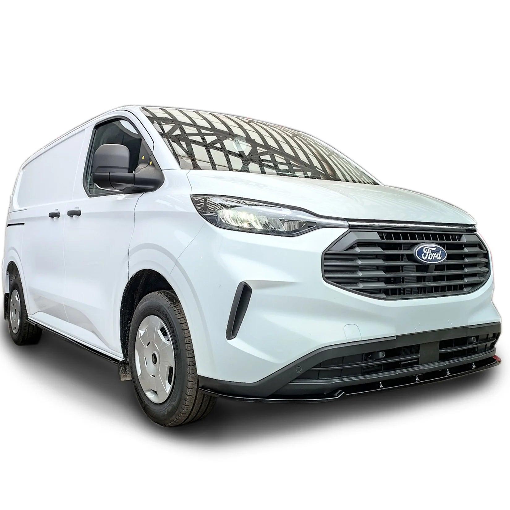 Ford Transit Custom MK2 2024 on Trend & Limited Front Splitter In Gloss Black