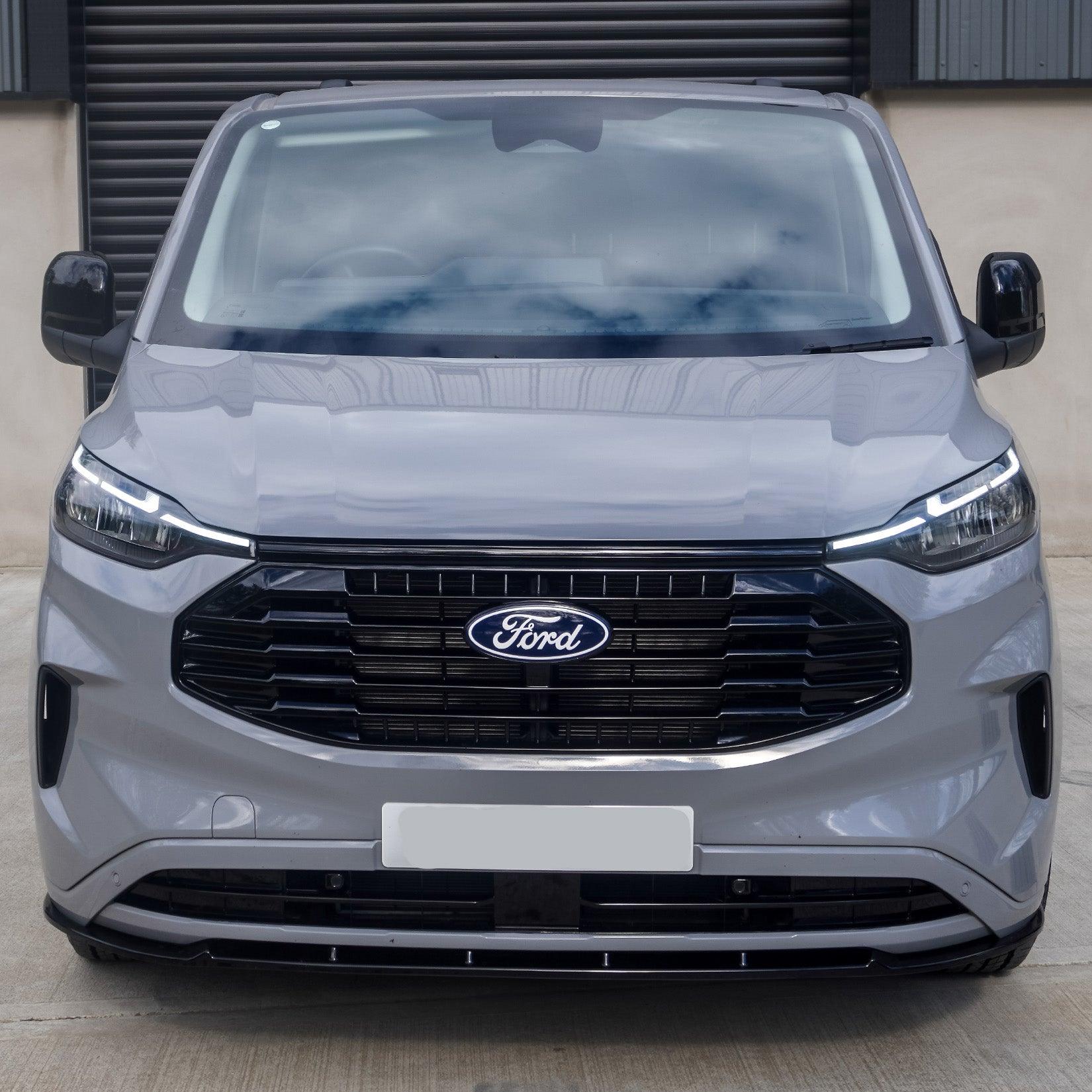 Ford Transit Custom MK2 2024 on Trend & Limited Front Splitter In Gloss Black