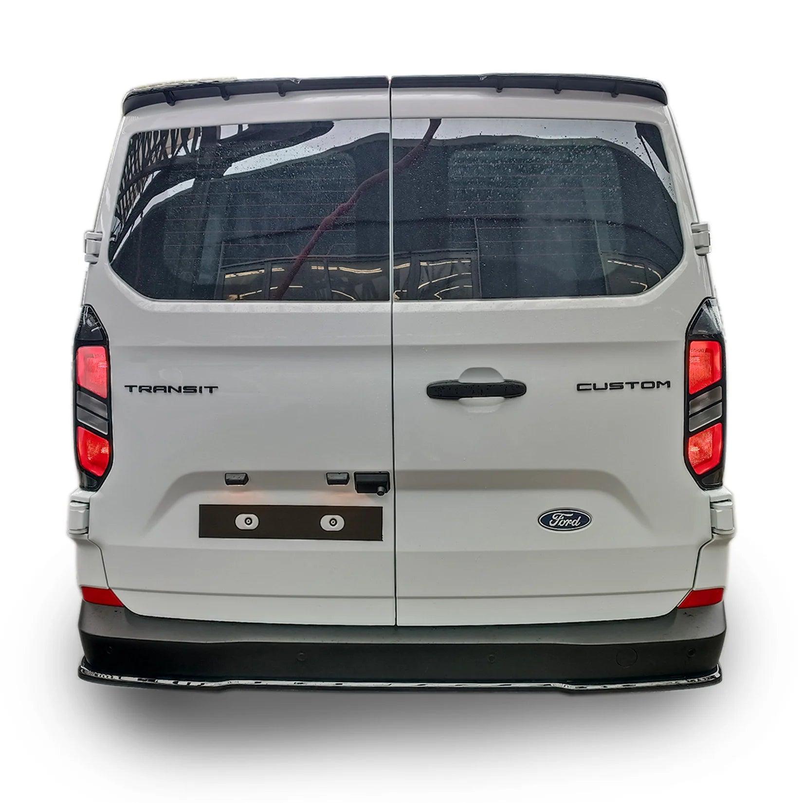 Ford Transit Custom MK2 2024 on Trend & Limited Rear Bumper Splitter In Gloss Black