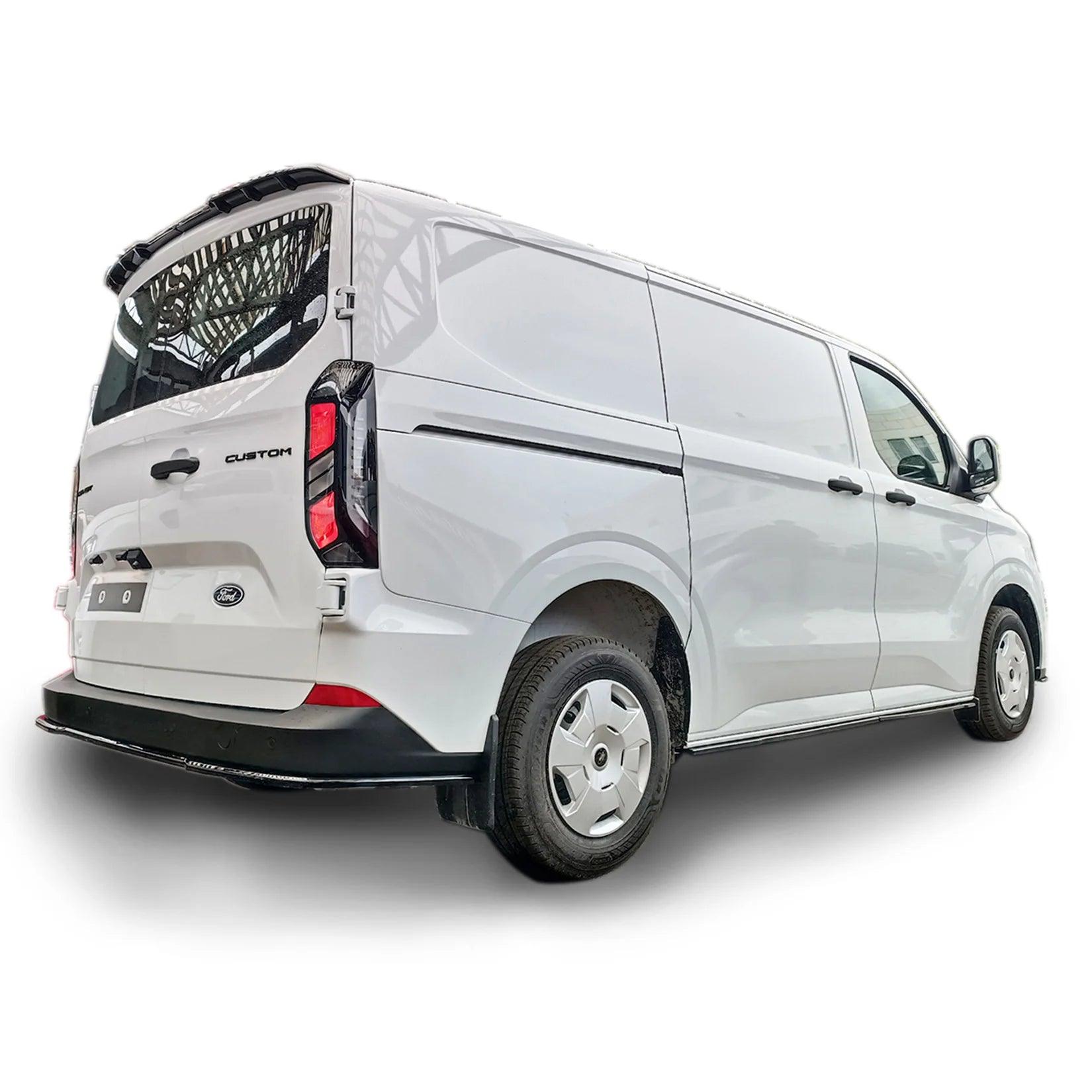Ford Transit Custom MK2 2024 on Trend & Limited Rear Bumper Splitter In Gloss Black