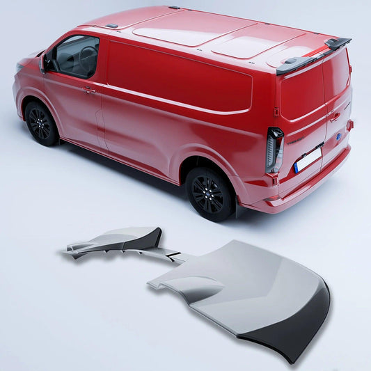 Ford Transit Custom MK2 2024 On V1 Rear Spoiler For Barn Door In Gloss Black