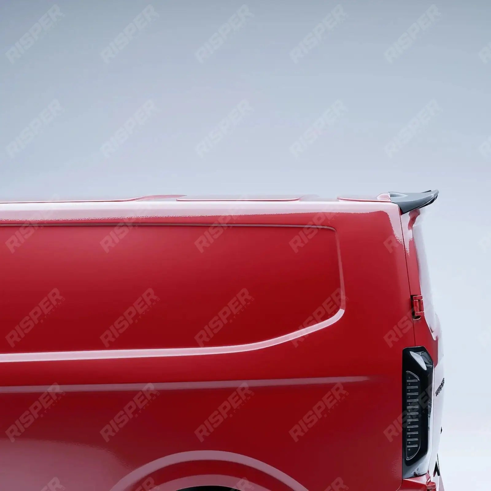 Ford Transit Custom MK2 2024 On V1 Rear Spoiler For Barn Door In Gloss Black