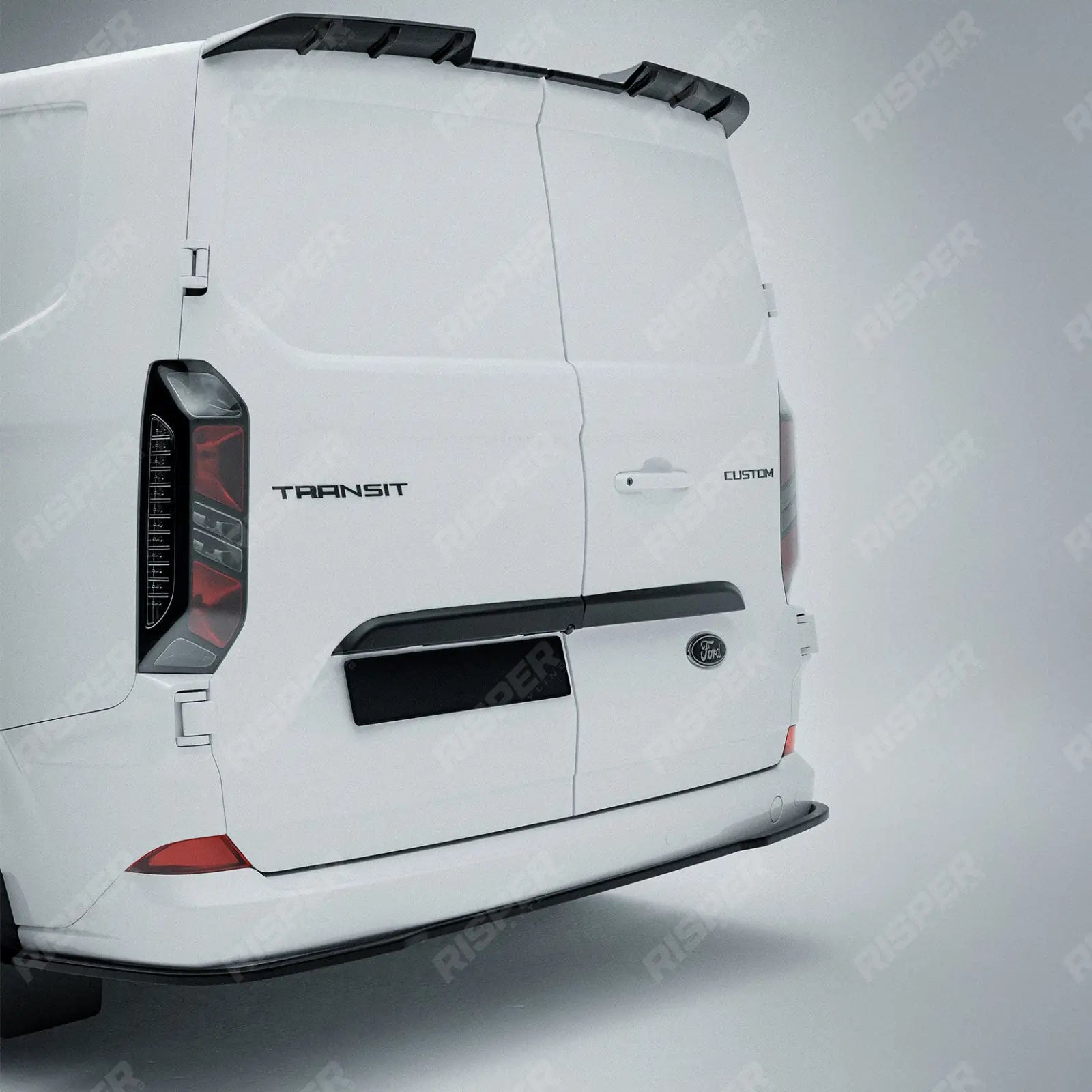 Ford Transit Custom MK2 2024+ Rear Threshold Camera Cover In Gloss Black Body Trims