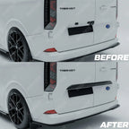 Ford Transit Custom MK2 2024+ Rear Threshold Camera Cover In Gloss Black Body Trims