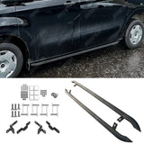 Ford Transit Custom MK2 LWB 2024 On Trapezoid Side Bars In Matt Black Side Bars