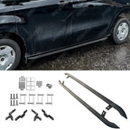 Ford Transit Custom MK2 SWB 2024 On Trapezoid Side Bars In Matt Black Side Bars