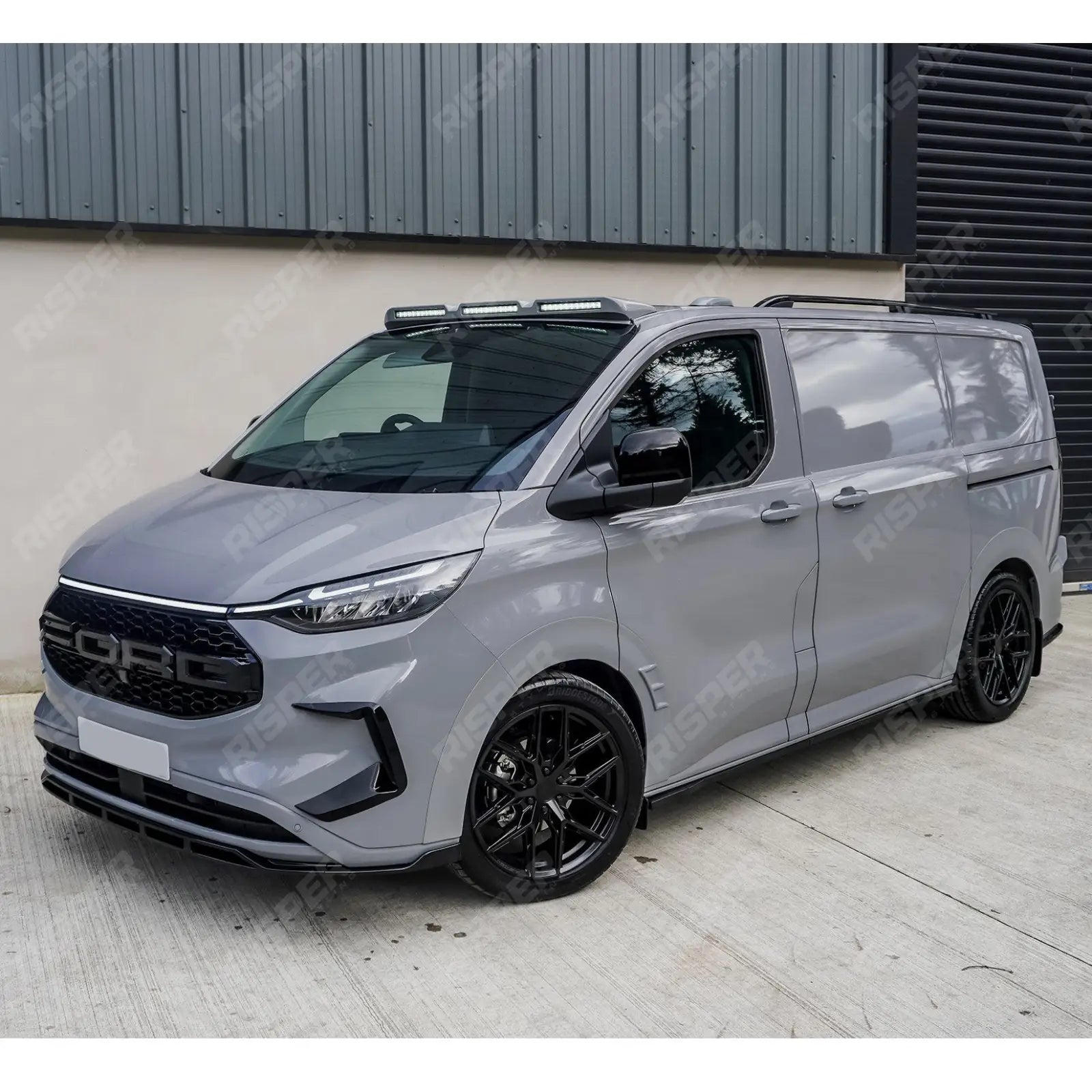 Ford Transit Custom MK2 2024 On Front Aero Canard Loops In Gloss Black