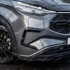 Ford Transit E Custom & PHEV MK2 2024 on Front Aero Canard Loops In Gloss Black Body Trims