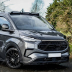 Ford Transit E Custom & PHEV MK2 2024 on Front Aero Canard Loops In Gloss Black Body Trims