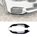 FRONT BUMPER CORNER SPLITTER IN GLOSS BLACK For BMW 5 SERIES G30 (PRE LCI) 2017-2020 - Body Trims