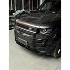 Land Rover Defender L663 90 / 110 / 130 2020 Onward – Front Bumper Splitter in Gloss Black Bumper Splitter