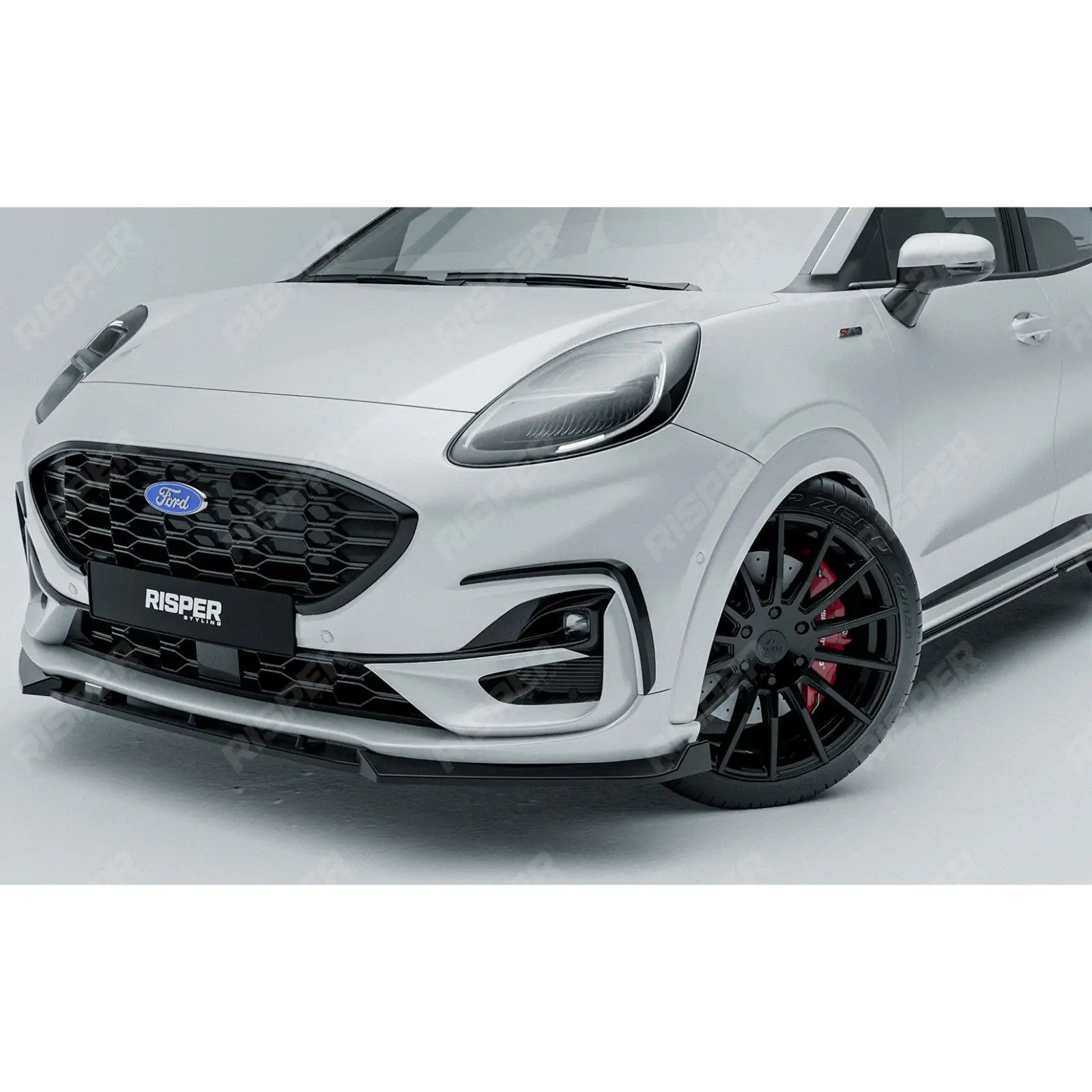Ford Puma ST Line & ST Line X 2019+ Front Canards In Gloss Black Body Trims