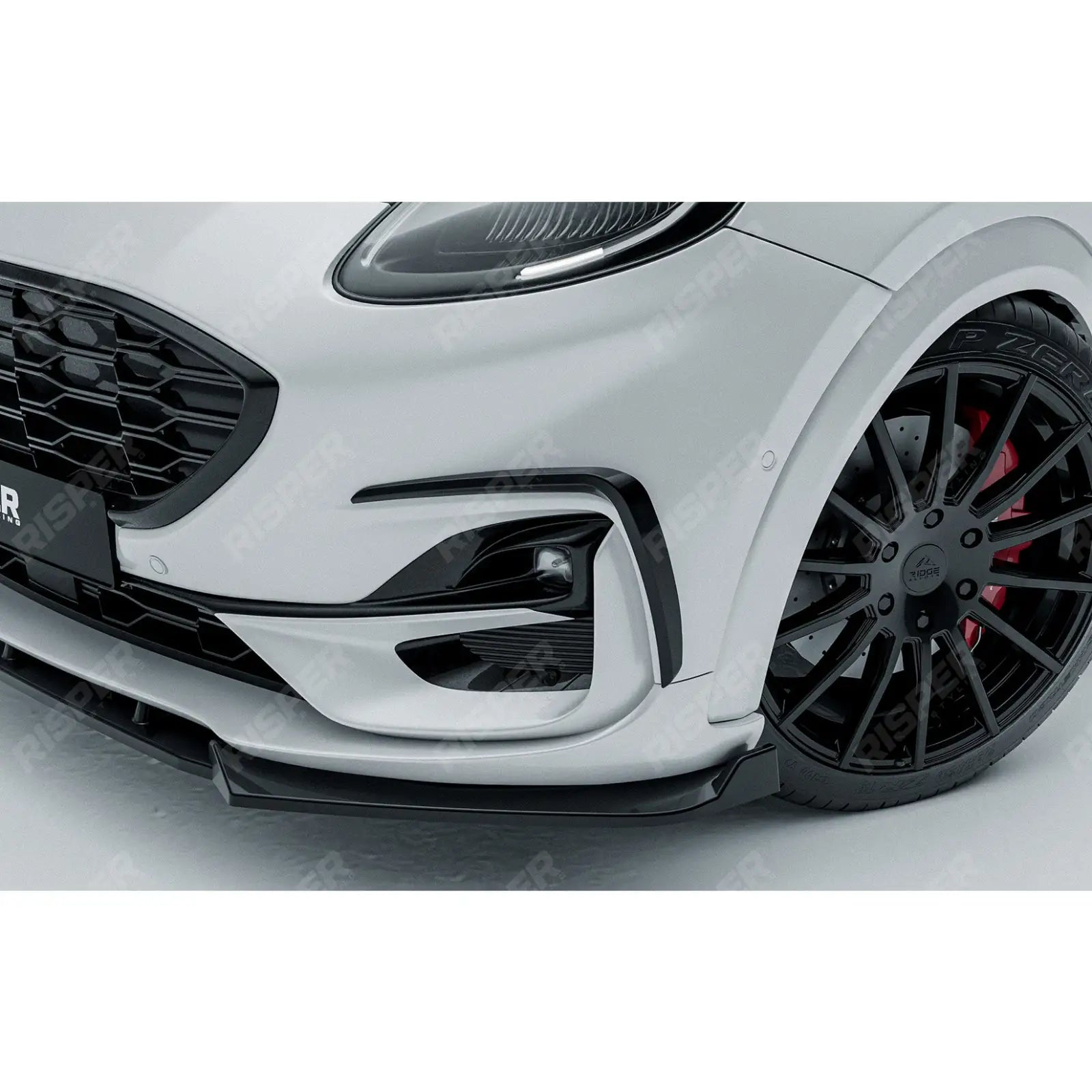 Ford Puma ST Line & ST Line X 2019+ Front Canards In Gloss Black Body Trims