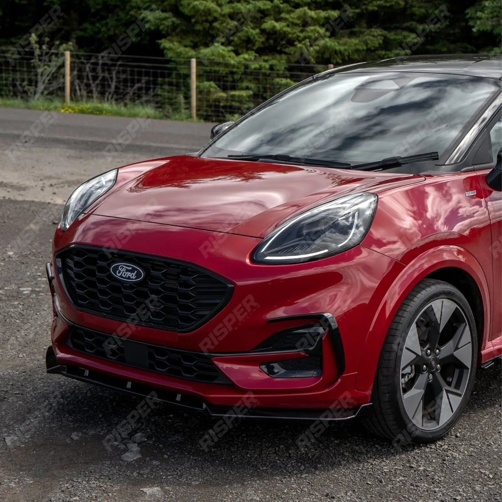 Front Canards In Gloss Black For Ford Puma ST Line & ST Line X 2019+ Secondary image