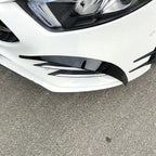 MERCEDES A CLASS AMG LINE 2018-2024 SEDAN / HATCHBACK FRONT CANARDS IN GLOSS BLACK Body Trims