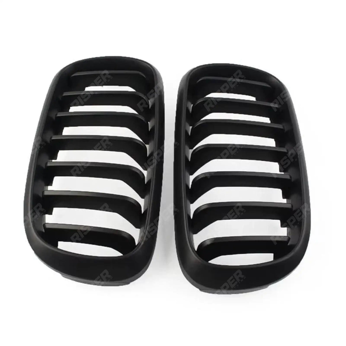 Bmw X5 F15 2013-2018 - Matte Black Front Grill - Solid Slat Grilles
