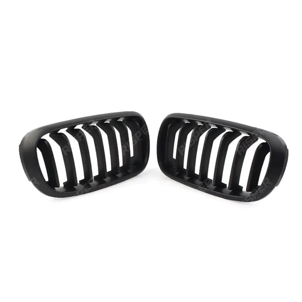 Bmw X5 F15 2013-2018 - Matte Black Front Grill - Solid Slat Grilles