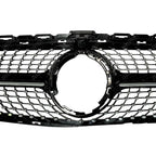 Front Grille Diamond Style (Camera Compatible) For Mercedes C205 W205 2019-2021 - Grilles