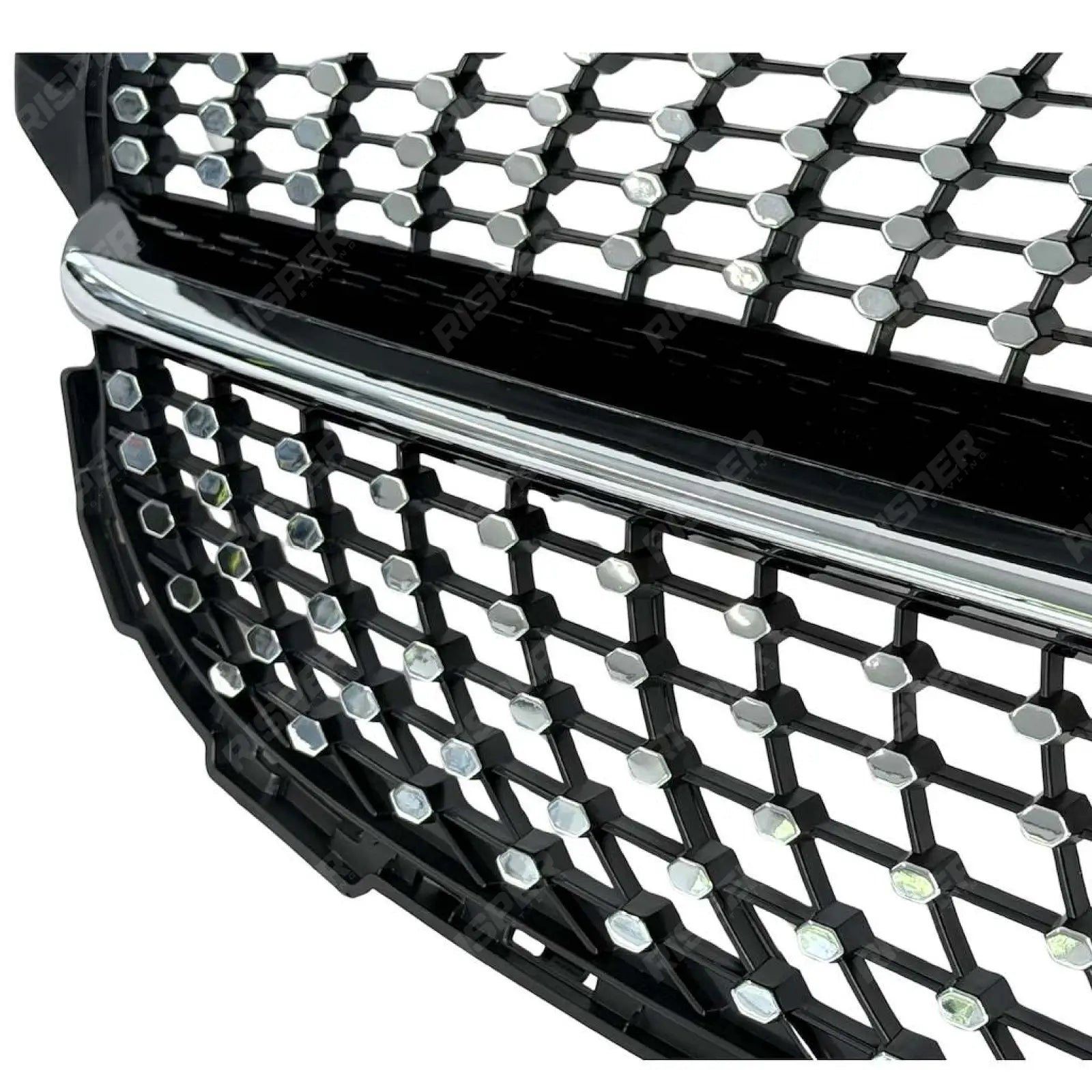 Front Grille Diamond Style (Camera Compatible) For Mercedes C205 W205 2019-2021 - Grilles