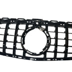 Front Grille GT GRL Look In Gloss Black (Camera Compatible) For Mercedes C205 W205 2019-2021 - Grilles