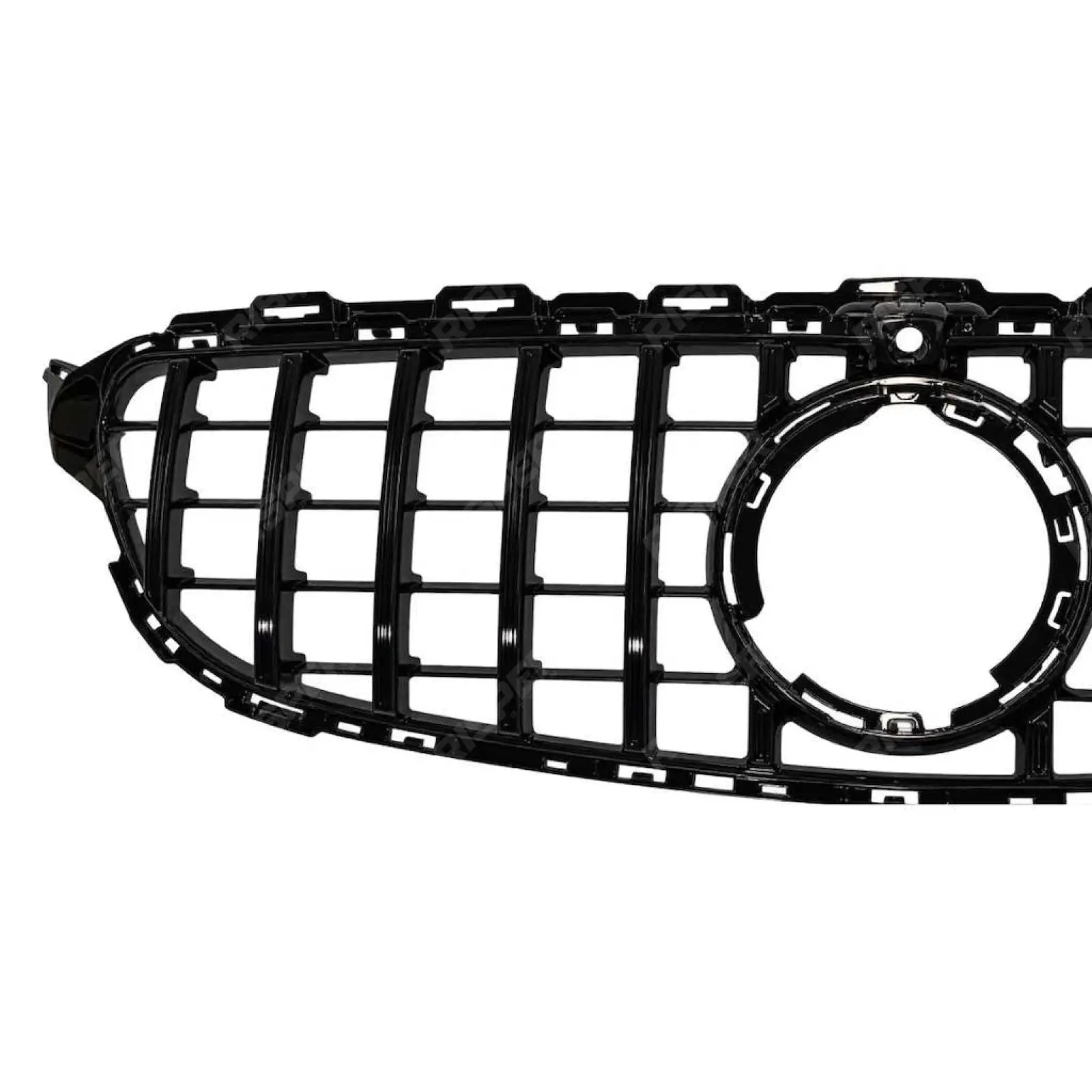Front Grille GT GRL Look In Gloss Black (Camera Compatible) For Mercedes C205 W205 2019-2021 - Grilles
