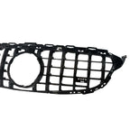 Front Grille GT GRL Look (Without Camera) In Gloss Black For Mercedes C205 W205 2015-2018 - Grilles