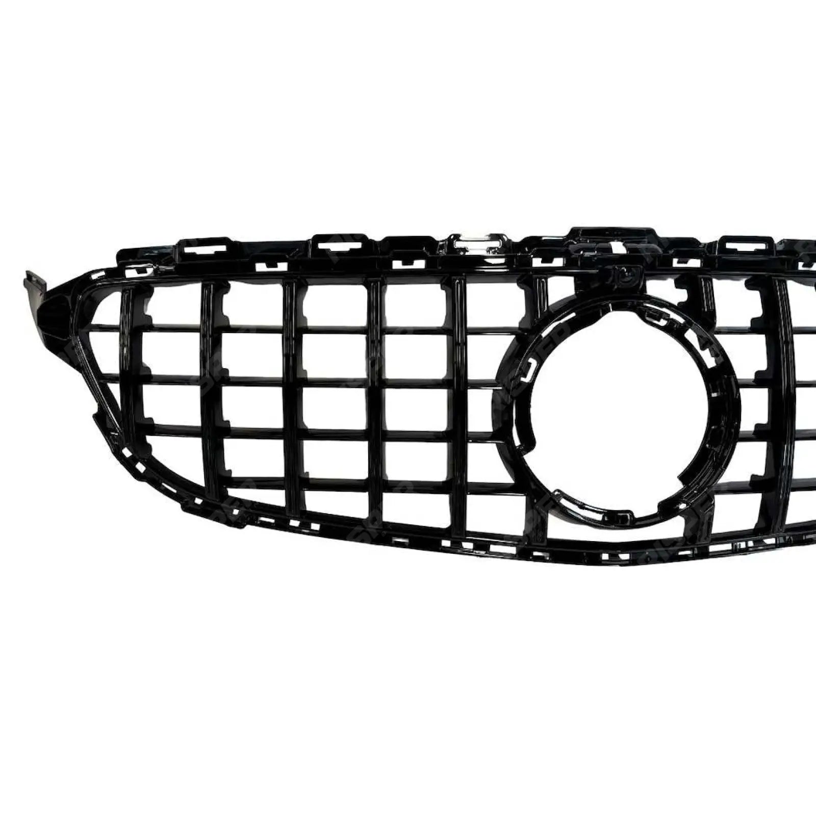 Front Grille GT GRL Look (Without Camera) In Gloss Black For Mercedes C205 W205 2019-2021 - Grilles