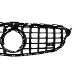 Front Grille GT GRL Look (Without Camera) In Gloss Black For Mercedes C205 W205 2019-2021 - Grilles