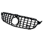 Front Grille GT GRL Look (Without Camera) In Gloss Black For Mercedes C205 W205 2019-2021 - Grilles