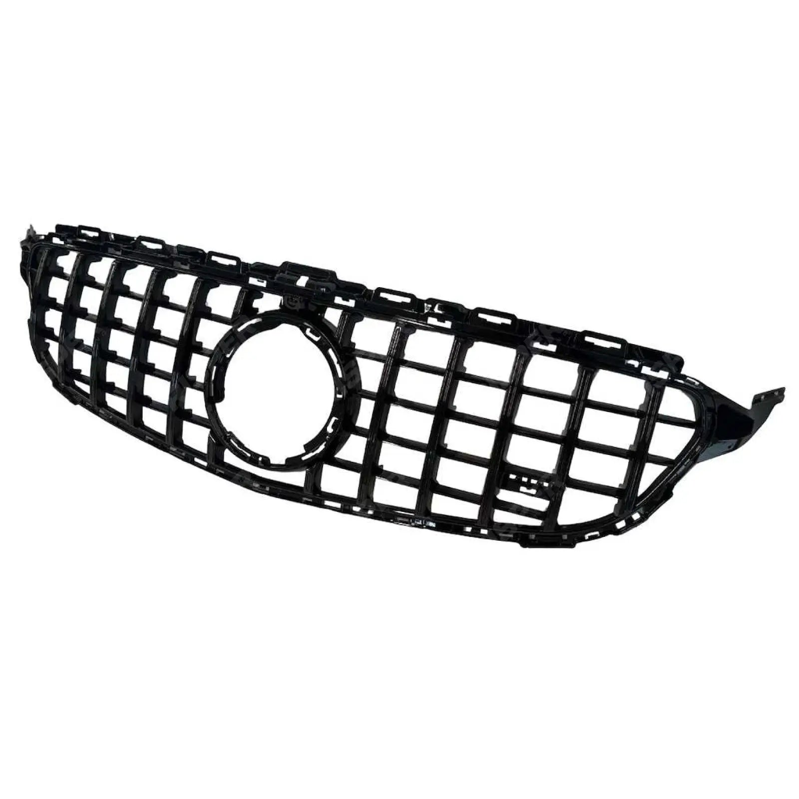 Front Grille GT GRL Look (Without Camera) In Gloss Black For Mercedes C205 W205 2019-2021 - Grilles