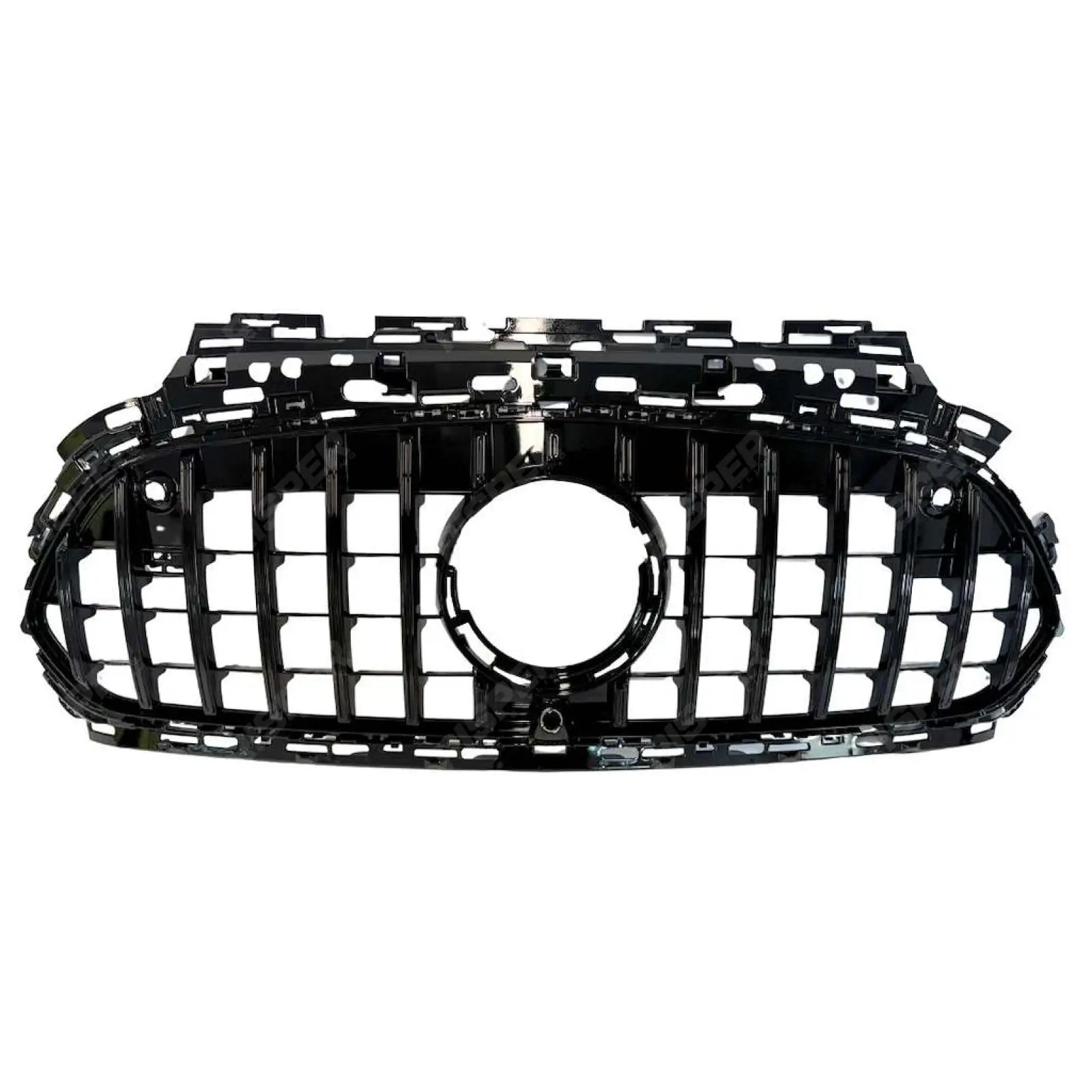Front Grille In Gloss Black - Panamericana Gt Style (Camera Compatible) For Mercedes E Class W214 2024+ - Grilles