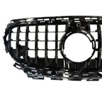 Front Grille In Gloss Black - Panamericana Gt Style (Camera Compatible) For Mercedes E Class W214 2024+ - Grilles